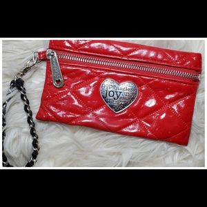 Brighton Holiday Season Merry Joe Heart Wristlet